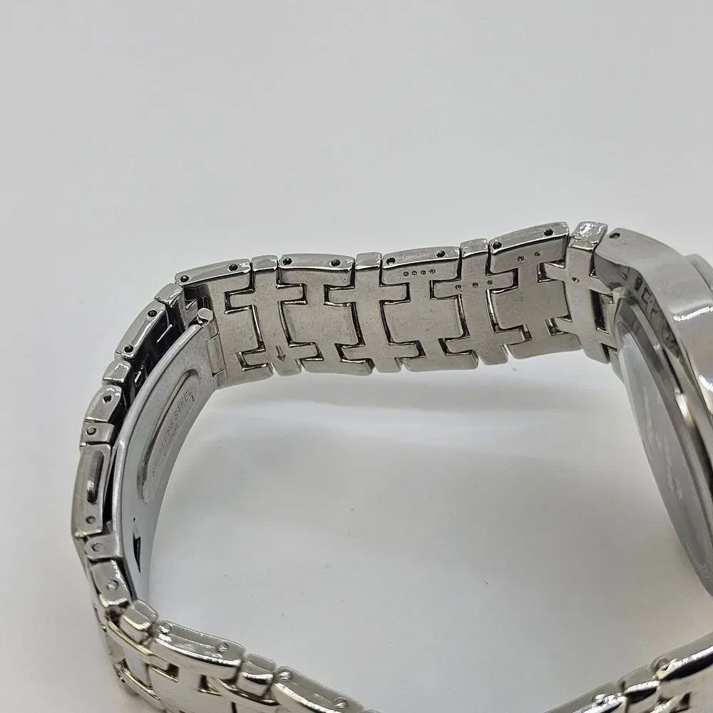 Chrome Men's Watch 42MM‎ Black Dial Gray Case Bracelet Band 7.5